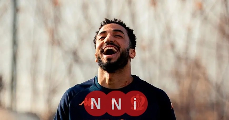 محمد عبد المنعم يعود إلى تدريبات نيس بعد غياب 9 أشهر