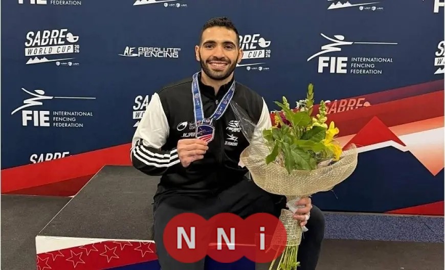 زياد السيسي يحصد البرونزية في كأس العالم لسلاح السيف بأمريكا