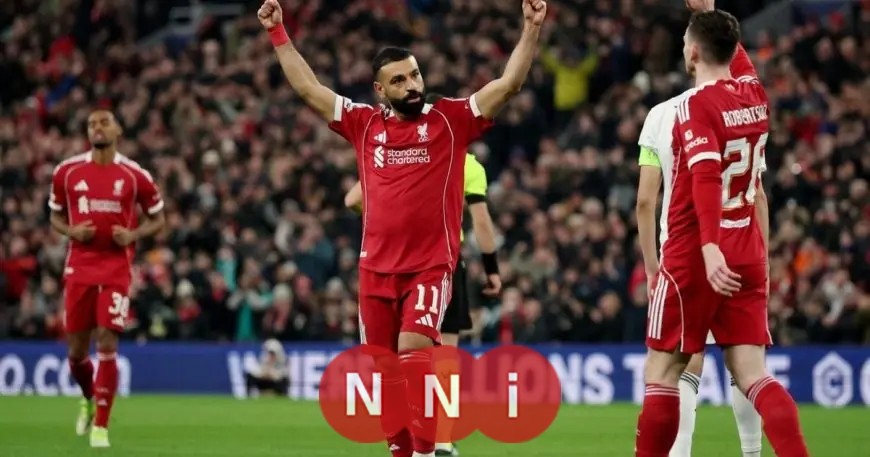 صلاح يسجل بعد غياب ويساهم في انتصار ليفربول الساحق وفان دايك يتألق بثلاث تمريرات حاسمة