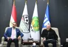 هاني أبو ريدة يلتقي مدير المنتخبات العراقية لتعزيز التعاون الرياضي