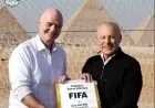 هاني أبو ريدة يهنئ جياني إنفانتينو بمرور 10 سنوات على قيادة الفيفا