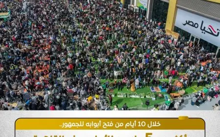 استقبال مذهل: معرض القاهرة للكتاب يحطم الرقم القياسي بجذب أكثر من 5 ملايين زائر في 10 أيام