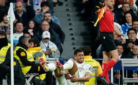 ريال مدريد يعلن عن إصابة بيلينغهام وسط غموض حول مدة غيابه