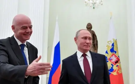 أوكرانيا تهاجم مطالب إنفانتينو المتعلقة بروسيا فيما الكرملين يعبر عن ترحيبه