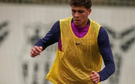 حمزة عبد الكريم يبدأ مسيرته مع برشلونة في أول تدريب