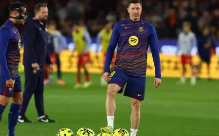 مفاجأة مذهلة من برشلونة لروبرت ليفاندوفسكي تنعش الجماهير