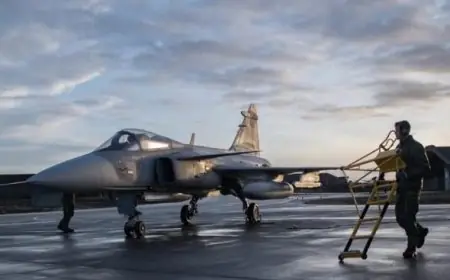 انضمام المقاتلات السويدية إلى منظومة الدفاع الجوي للناتو من خلال مهمة آيسلندا