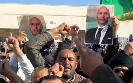 مراسم دفن سيف الإسلام القذافي تنتهي وسط تشديد أمني كبير