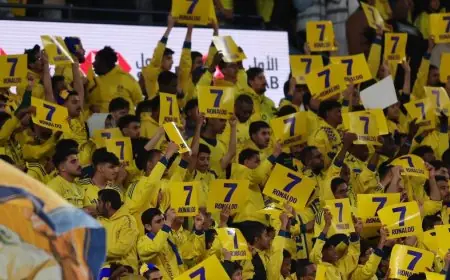 جمهور النصر يتضامن مع كريستيانو رونالدو “الغائب” في الرقم 7 ضد الاتحاد