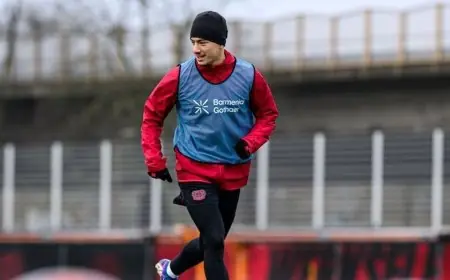 عودة إبراهيم مازة لتدريبات ليفركوزن استعداداً لمواجهة سانت باولي المهمة