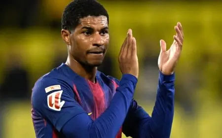 ماركوس راشفورد يحتجب احترازيا عن برشلونة في مواجهة أتلتيكو مدريد بكأس الملك