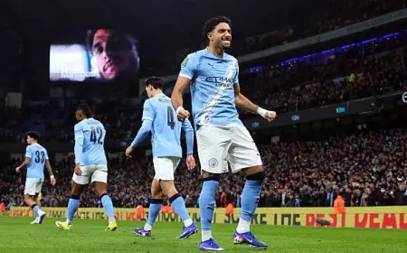 تشكيلة مانشستر سيتي ضد فولهام: مرموش يبدأ على مقاعد البدلاء