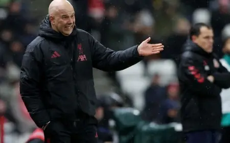 تصريح سلوت: الحظ كان غائباً في مواجهتنا ضد سندرلاند وأنا غير متفائل بشأن نقطة معينة