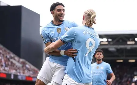 جوارديولا يكشف سبب اختيار مرموش بدلاً من هالاند امام فولهام