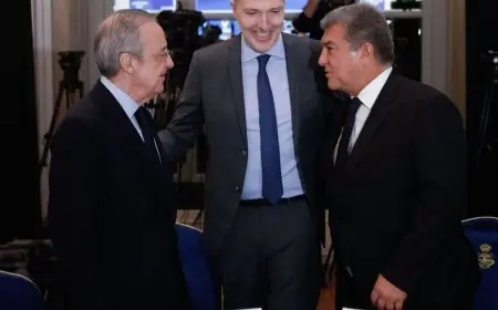 برشلونة يكشف موقفه هل انتهت معركة فلورنتينو بيريز للسوبر ليغ؟