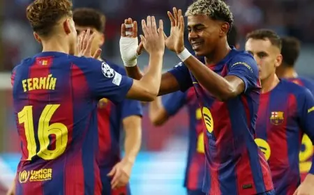 يامال وفيرمين لوبيز يتألقان في قيادة هجوم برشلونة ضد أتلتيكو