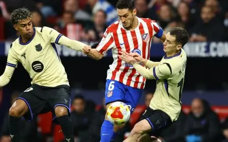 انهيار غير مسبوق لبرشلونة ضد أتلتيكو مدريد في الشوط الأول