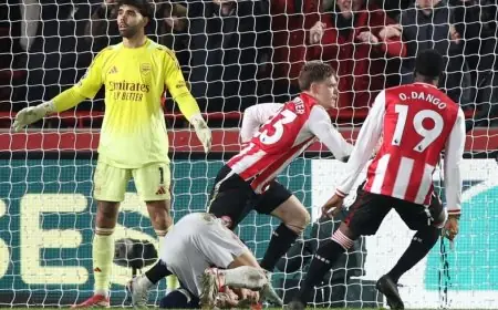 رايا حارس أرسنال يعبر عن خيبة أمله ويؤكد أهمية التضامن والتكاتف