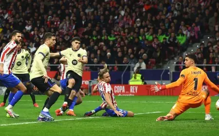 لجنة الحكام تكشف عن عطل تقني أثناء إلغاء هدف باو كوبارسي لبرشلونة ضد أتلتيكو مدريد