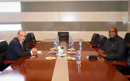 تعزيز العلاقات الثنائية محور لقاء وزير الخارجية بنظيره الغامبي