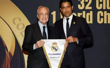 صلح تاريخي بين بيريز والخليفي رغم انسحاب برشلونة وتأثيراته المحدودة