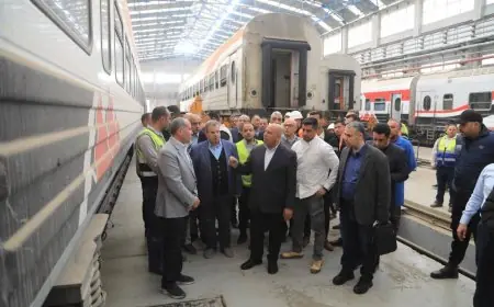 وزير النقل يؤكد: لا تهاون في الصيانة ولا خروج للقطارات قبل التأكد من حالتها الفنية