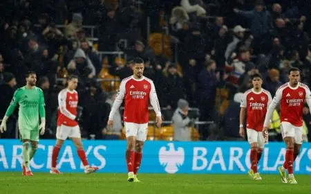 خمس مباريات حاسمة تهدد حلم أرسنال في التتويج بلقب الدوري الإنجليزي الممتاز