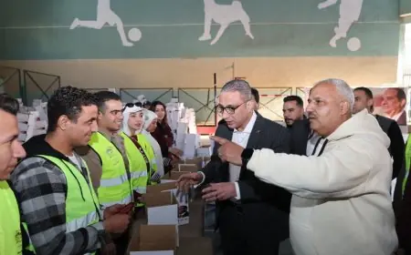 محافظ الجيزة يساهم في تعبئة وتوزيع 10 آلاف كرتونة لدعم القرى المحتاجة بالمواد الغذائية