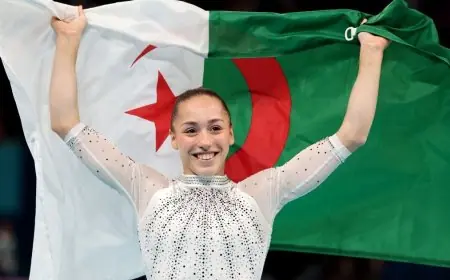 الجزائرية كايليا نمور تتألق بفوزها بالفضية في عارضة التوازن في كأس العالم للجمباز الفني