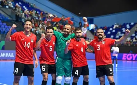 معسكر تدريبي مفتوح لمنتخب مصر داخل استاد القاهرة للتحضير لكأس أمم أفريقيا لكرة الصالات