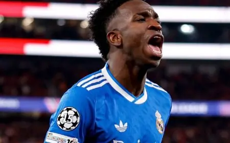 فينيسيوس يتألق في قيادة ريال مدريد ضد بنفيكا وسط غياب مبابي