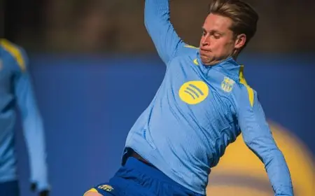 برشلونة يواجه تحديًا جديدًا بعد إصابة دي يونغ تعرف على المباريات التي سيفتقد فيها جهوده