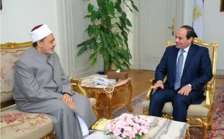 السيسي يتابع حالة شيخ الأزهر الصحية عبر اتصال هاتفي وشيخ الأزهر يمتدح اللفتة الطيبة