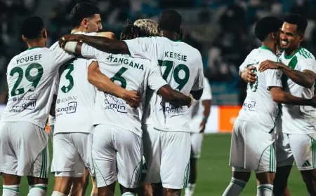 هدف الحسم مباراة الرياض والأهلي 0-1 في الدوري السعودي روشن