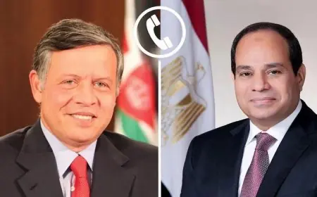 الرئيس السيسي يعزز العلاقات مع الأردن باتصال مع الملك عبدالله الثاني
