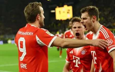 بايرن ميونيخ يتألق بفوز مثير على دورتموند وينفرد بصدارة الدوري الألماني