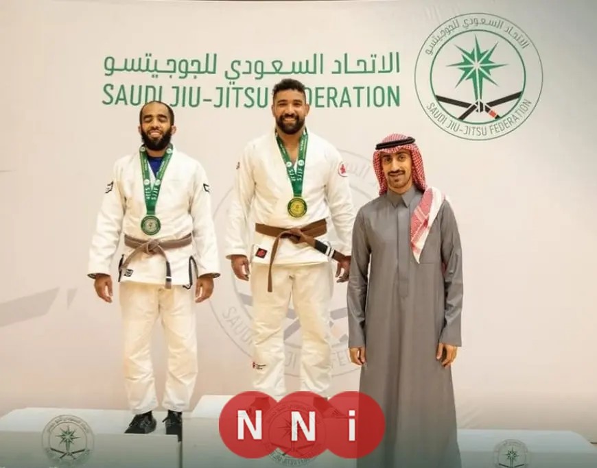 ذهبية بطولة أبها للجوجيتسو تزين أعناق محمد دولفين وسيف حمد الله في السعودية