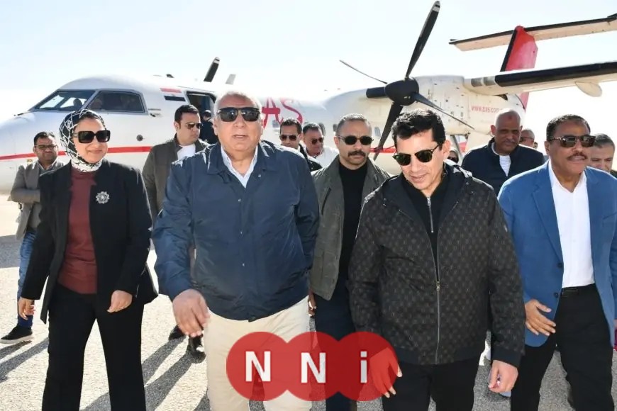 وزير الرياضة يبدأ زيارة تفقدية شاملة بالوادي الجديد للاطلاع على المنشآت والبرامج الشبابية