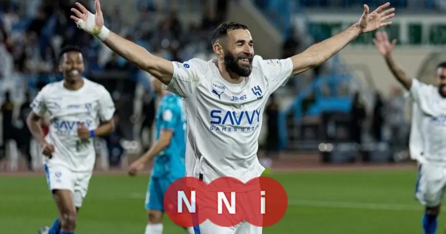 كريم بنزيما يحقق إنجازًا تاريخيًا بمعادلة رقمين قياسيين في أول مباراة له مع الهلال