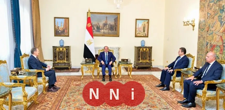 السيسي يستقبل رئيس الاستخبارات الروسية ويؤكد على ضرورة وقف إطلاق النار في غزة