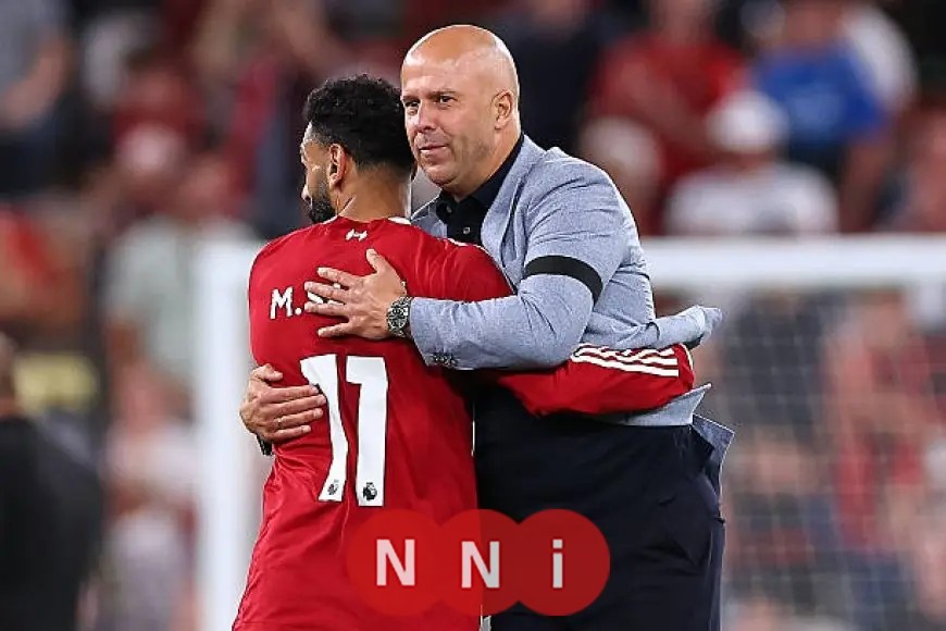 سلوت يثني على محمد صلاح بعد تحطيمه رقمًا قياسيًا مع ليفربول