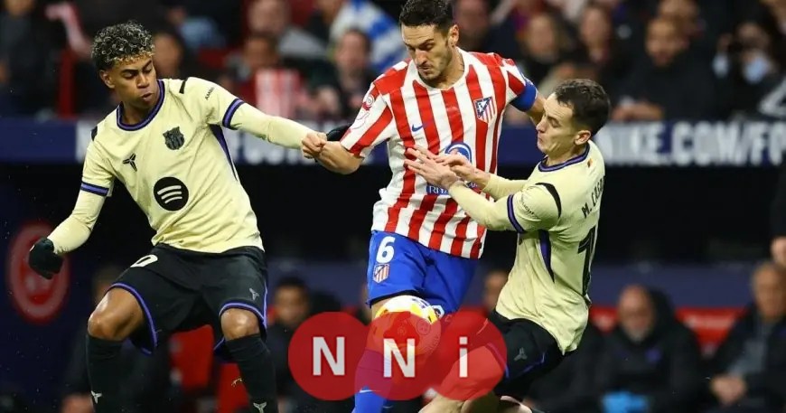 انهيار غير مسبوق لبرشلونة ضد أتلتيكو مدريد في الشوط الأول