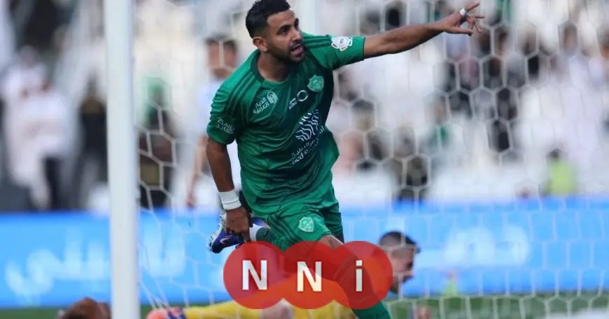 رياض محرز يتألق ويقود الأهلي لانتصار مثير على الشباب في مباراة حافلة بسبعة أهداف
