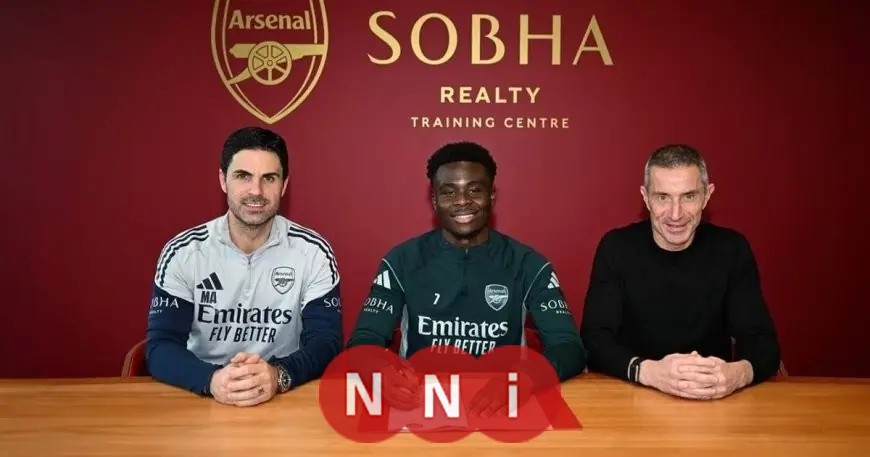 أرسنال يضمن مستقبل بوكايو ساكا بتوقيع عقد طويل الأمد