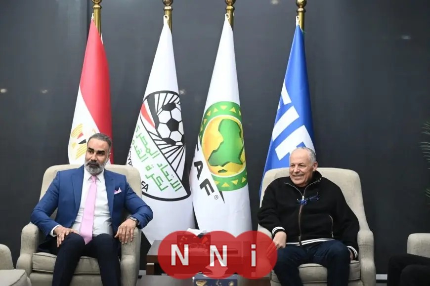 هاني أبو ريدة يلتقي مدير المنتخبات العراقية لتعزيز التعاون الرياضي