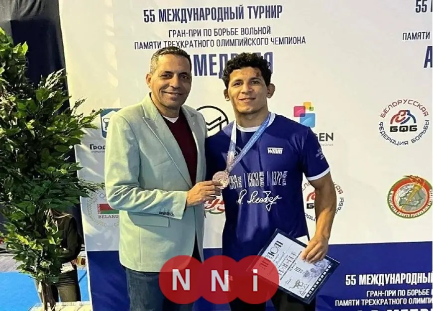 وزير الرياضة يهنئ عمر أمين بفوز برونزية بطولة إلكسندر ميدفيد الدولية