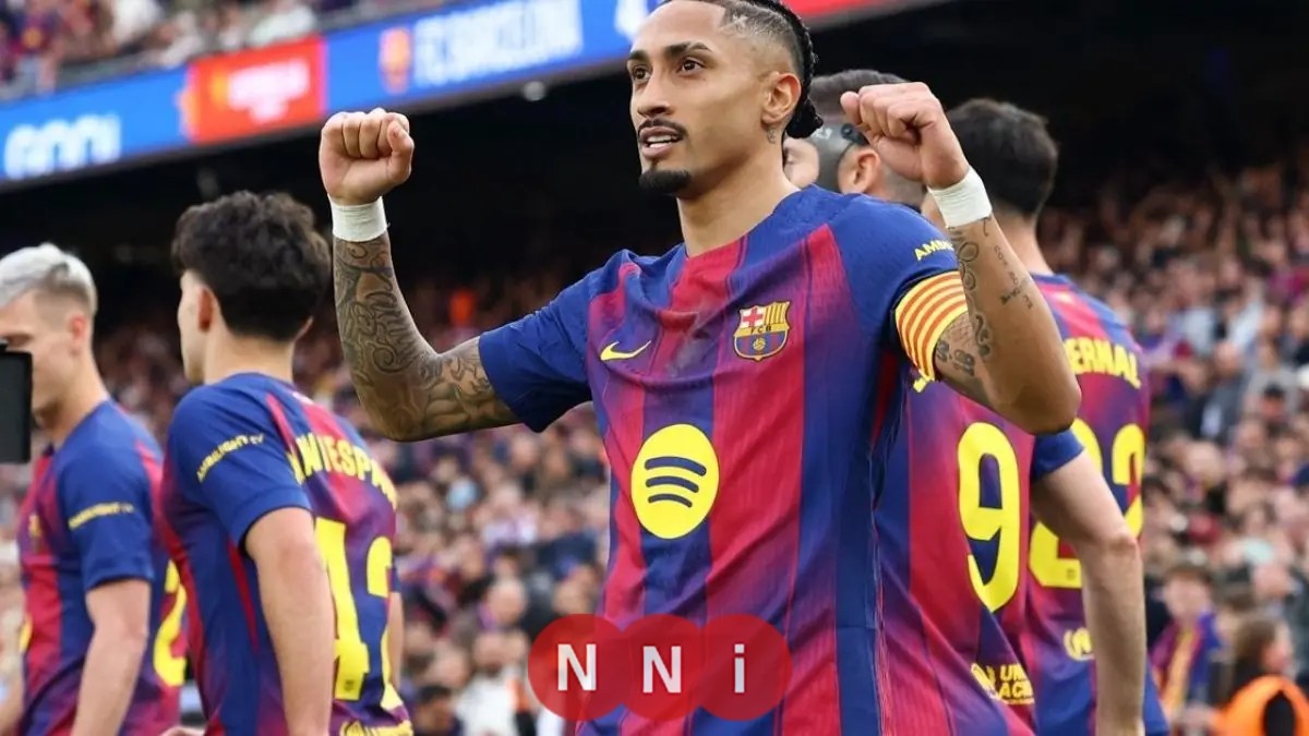 ثلاثية مذهلة من رافينيا تقود برشلونة لاكتساح إشبيلية وكانسيلو يسجل هدفاً رائعاً