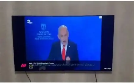 اختراق القناة الثالثة الإيرانية لعرض كلمة لنتنياهو بالفارسية