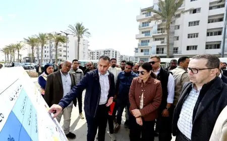 جولة تفقدية لوزيرة الإسكان في كومباند مزارين بمدينة العلمين الجديدة