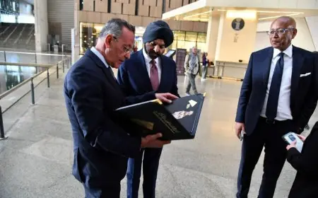 زيارة رئيس مجموعة البنك الدولي وزوجته للمتحف المصري الكبير تجذب الأنظار